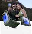 Husa blindată pentru Samsung Galaxy Z Flip7 FE / Z Flip6, Dexnor Clip Holder, verde