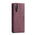 Husa CASEME pentru Samsung Galaxy A70, Leather Wallet Case, maroon