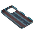 Carcasă pentru iPhone 16 Pro Max, Aramid Fiber Slim Case, pentru MagSafe, albastru / roșu