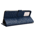 Husa cu clapetă pentru Motorola Moto G24 / G24 Power / G04, Wallet Rhombus, albastru