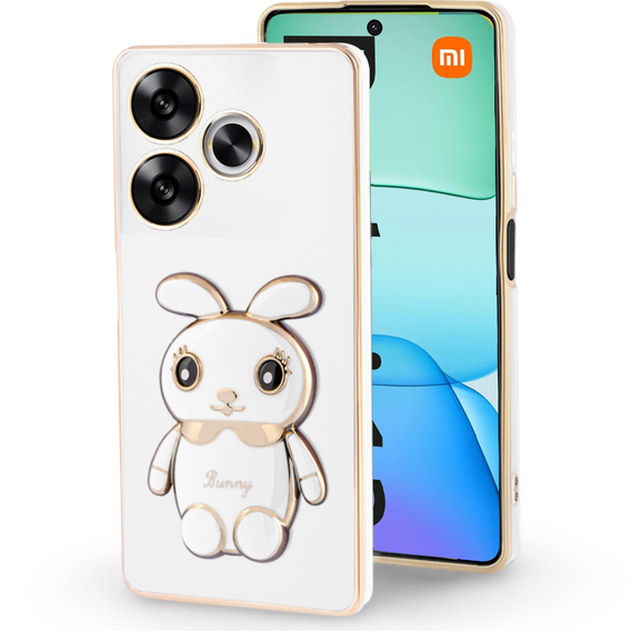 Carcasă pentru Xiaomi Redmi 13, Rabbit, alb