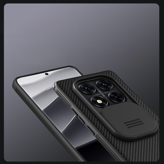Carcasă blindată Nillkin pentru Xiaomi Redmi Note 14 Pro 5G / Xiaomi Poco X7 5G, CamShield Pro, negru