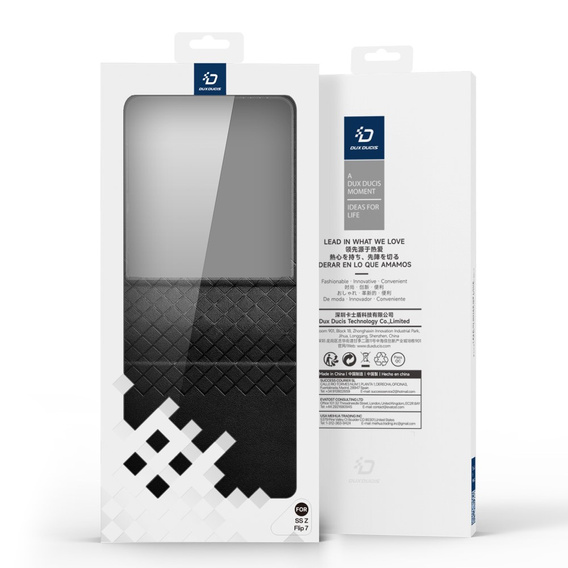 Husă Dux Ducis pentru Samsung Galaxy Z Flip7 5G, Bril, negru