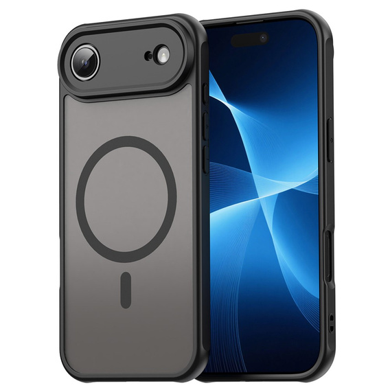 Husă Matt pentru iPhone Air, pentru MagSafe, cu protecție pentru cameră, negru mat