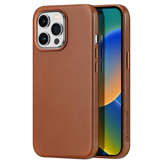 Huse pentru iPhone 14 Pro Max, Dux Ducis Max Naples, maro