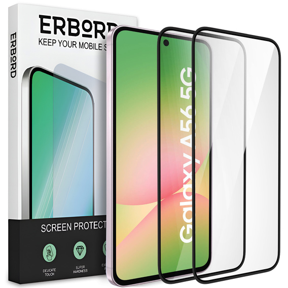 2x sticlă ceramică ERBORD Hybrid Glass pentru Samsung Galaxy A56 5G