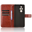 Cu clapetă pentru Honor 200 Pro 5G, Crazy Horse Wallet, maro