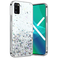 Huse pentru Samsung Galaxy A41, Glittery, transparentă