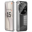 Husa pentru Xiaomi 15 Ultra, Magnetic Dual Glass, de argint