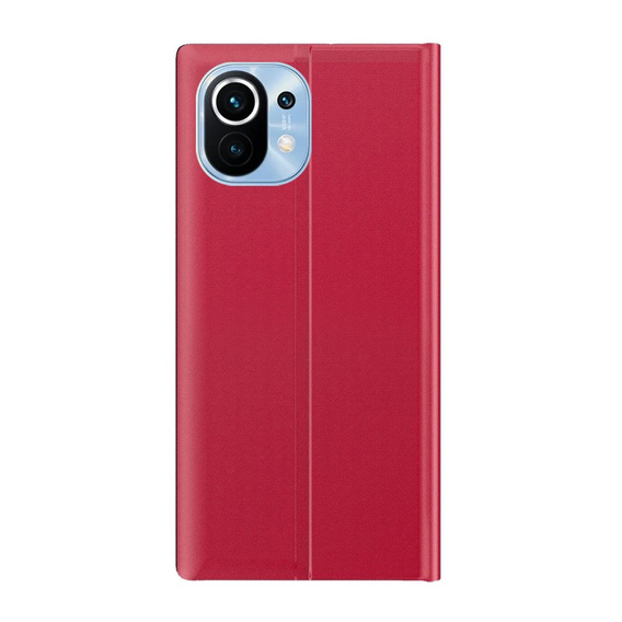 Husă cu clapetă pentru Xiaomi Mi 11, Side View, roșu