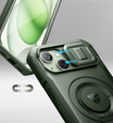 Husă blindată pentru iPhone 15, Dexnor CamProtect MagSafe, verde (Două rame)