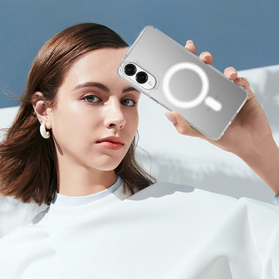 Husă pentru Samsung Galaxy S25 Edge, Fusion Hybrid Case, pentru MagSafe, transparentă