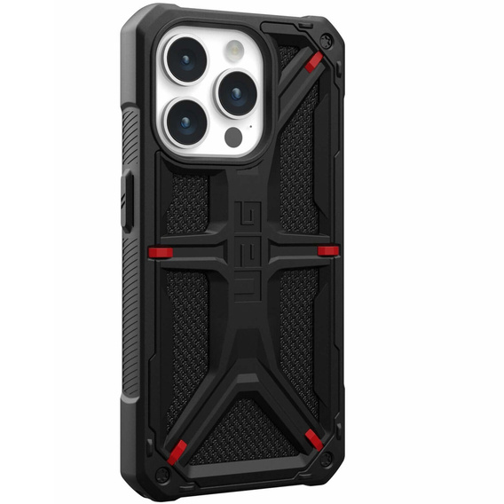 Carcasă Urban Armor Gear pentru iPhone 15 Pro, Monarch, Kevlar negru