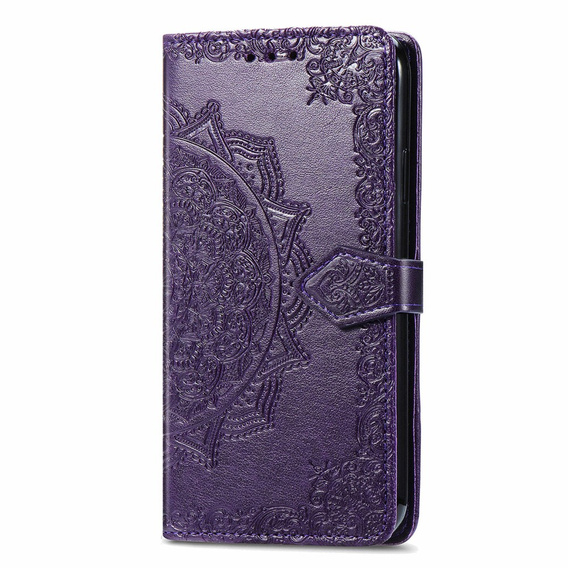 Cu clapetă pentru Samsung Galaxy M15 5G, Mandala, violet