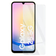 Husă pentru Samsung Galaxy A35 5G, Silicon Glitter, transparentă + sticlă 9H