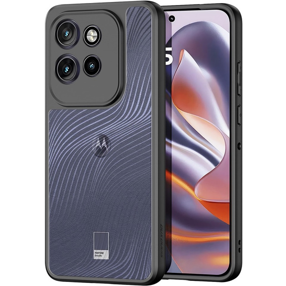 Husa DuxDucis pentru Motorola Edge 50 Neo / Motorola ThinkPhone 25, Aimo case, transparent / negru