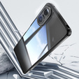 Carcasă pentru Sony Xperia 10 VI, Fusion Hybrid, cu protecție pentru camera foto, transparent / negru