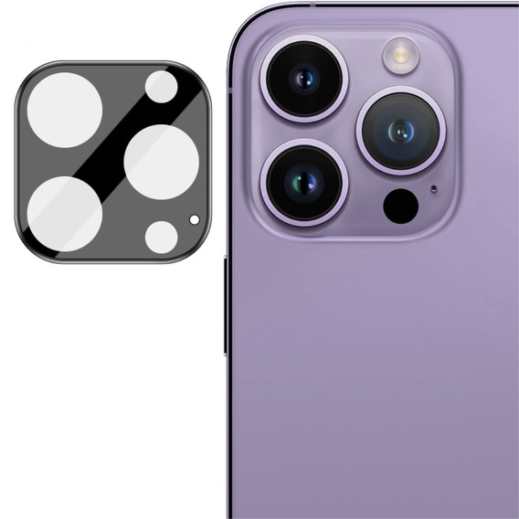 IMAK Camera Glass pentru iPhone 14 Pro / 14 Pro Max, negru