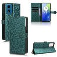 Husa cu clapetă pentru Motorola Moto G24 / G24 Power / G04, Wallet Rhombus, verde