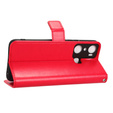 Cu clapetă pentru Infinix Hot 20i, Crazy Horse Wallet, roșu