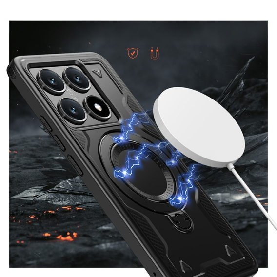 Carcasă pentru Xiaomi 14T Pro, Military MagSafe, negru