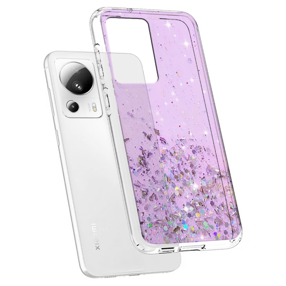 Huse pentru Xiaomi 13 Lite, Glittery, violet