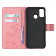 Cu clapetă pentru Motorola Moto G30 / G10, Butterfly, albastru