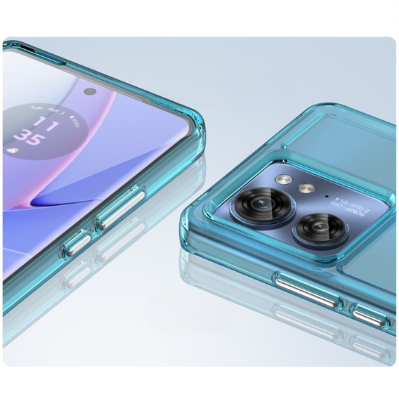 Huse pentru Motorola Edge 40, Fusion Hybrid, albastru