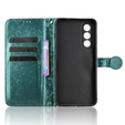 Husa cu clapetă pentru OnePlus Nord 5, Wallet Rhombus, verde