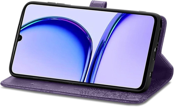 Cu clapetă pentru Realme Note 50, Mandala, violet