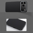 BENKS Kevlar Armor PRO Carbon Fiber 600D A069 carcasă pentru MagSafe pentru iPhone 17 Pro