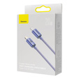 Cablu USB-C către Lightning Baseus Crystal Shine, 2,0 m, 20 W, pentru dispozitive Apple (Lightning)