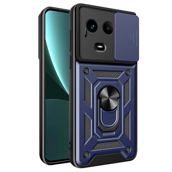Husă blindată pentru Realme 11 5G, CamShield Slide, albastru