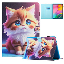Husă pentru Samsung Galaxy Tab A7 Lite, cu clapetă, cat