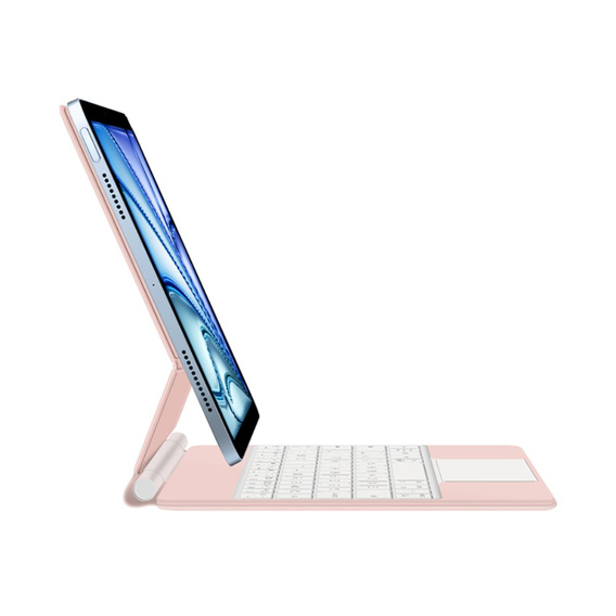 Husă de tastatură pentru iPad Air 13" 2024, Magnetic Keyboard Touchpad, roz