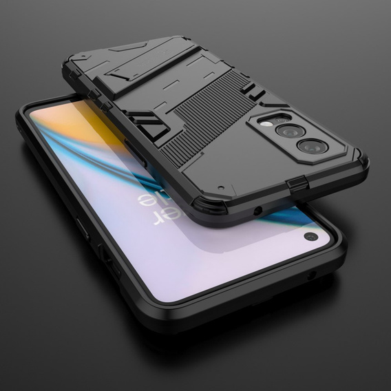 Husa pentru OnePlus Nord 2 5G, Military kickstand, albastru