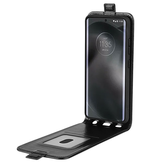Cu clapetă pentru Motorola Edge 30 Neo 5G, Flip, negru