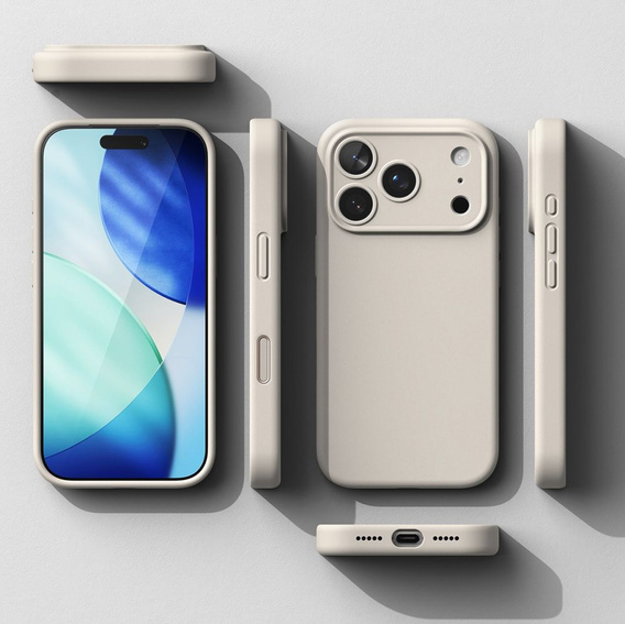 Carcasă Ringke pentru iPhone 17 Pro Max, Silicone Magnetic MagSafe, Stone