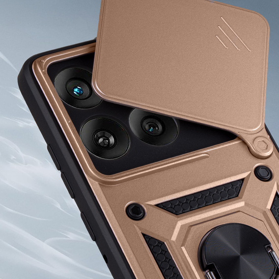 Husă blindată pentru Motorola Edge 60 / 60 Fusion, CamShield Slide, roz