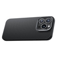 Carcasa BENKS Kevlar pentru iPhone 16 Pro, pentru MagSafe, Carbon Fiber, negru