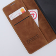 Husă pentru Xiaomi 13 lite, ERBORD Vintage, portofel cu clapetă, maro