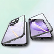 Husa pentru Oppo Reno 13, Magnetic Dual Glass, negru