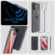 Carcasa Spigen pentru iPhone 16, Ultra Hybrid, transparentă + sticlă temperată 9H