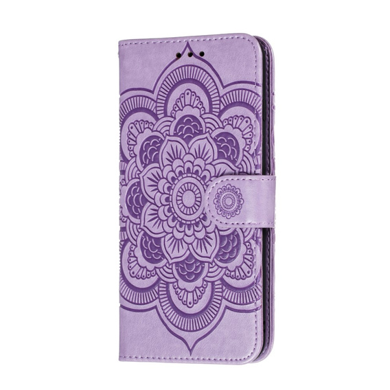 Cu clapetă pentru Xiaomi Redmi Note 9s/ 9 Pro, Mandala Flower, violet