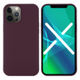 Huse pentru iPhone 13 Pro, Silicone MagSafe, maroon