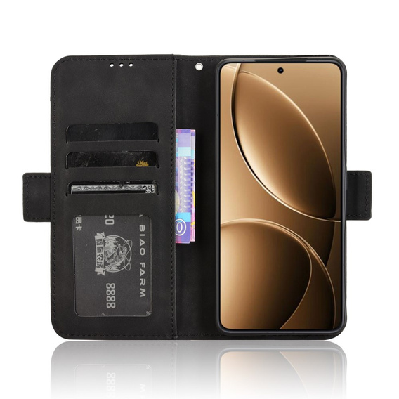 Cu clapetă pentru Xiaomi Poco F7 Pro, Card Slot, negru