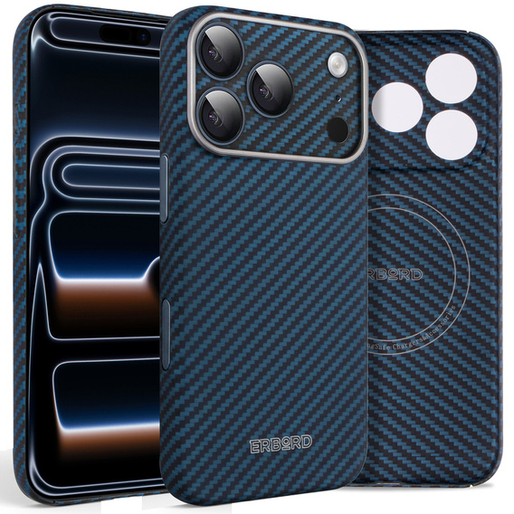Husă ERBORD Full Kevlar MagSafe pentru iPhone 17 Pro Max