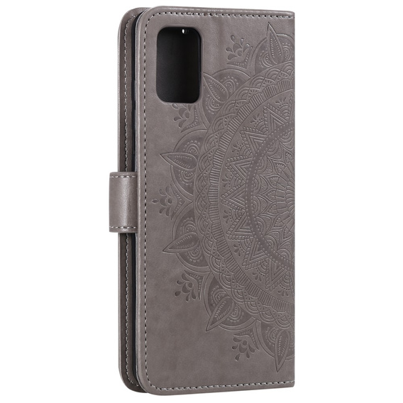 Cu clapetă pentru Oppo Reno6 5G, Mandala, gri