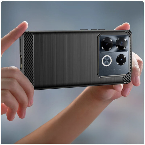 Huse pentru Infinix Note 40 Pro Plus, Carbon, negru