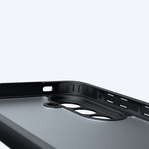 Husă Fusion Hybrid pentru Samsung Galaxy A57 5G, transparentă/neagră